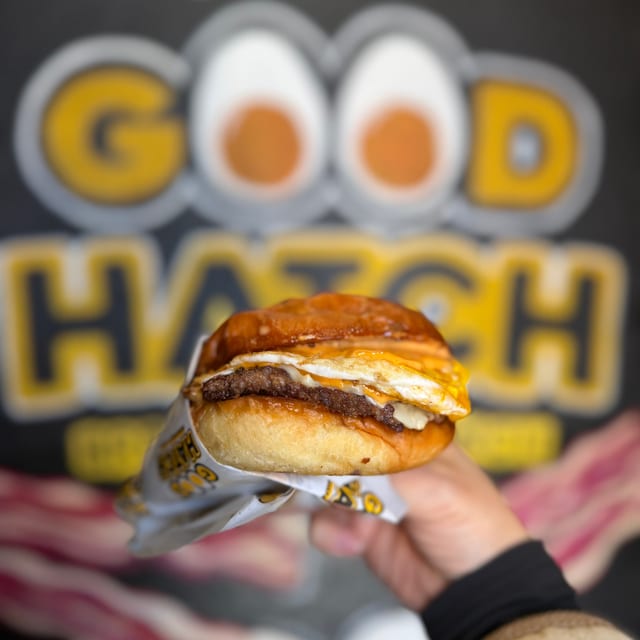 New! Breakfast smash burger.