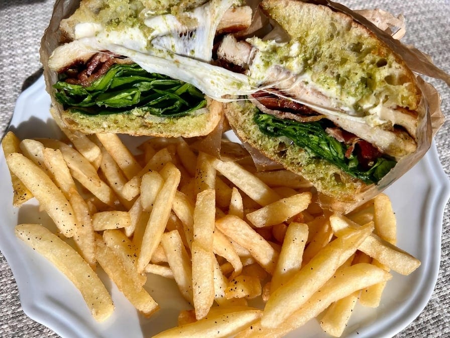 Tuscan Chicken Sandwich.