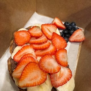 Strawberry Banana Nutella Toast